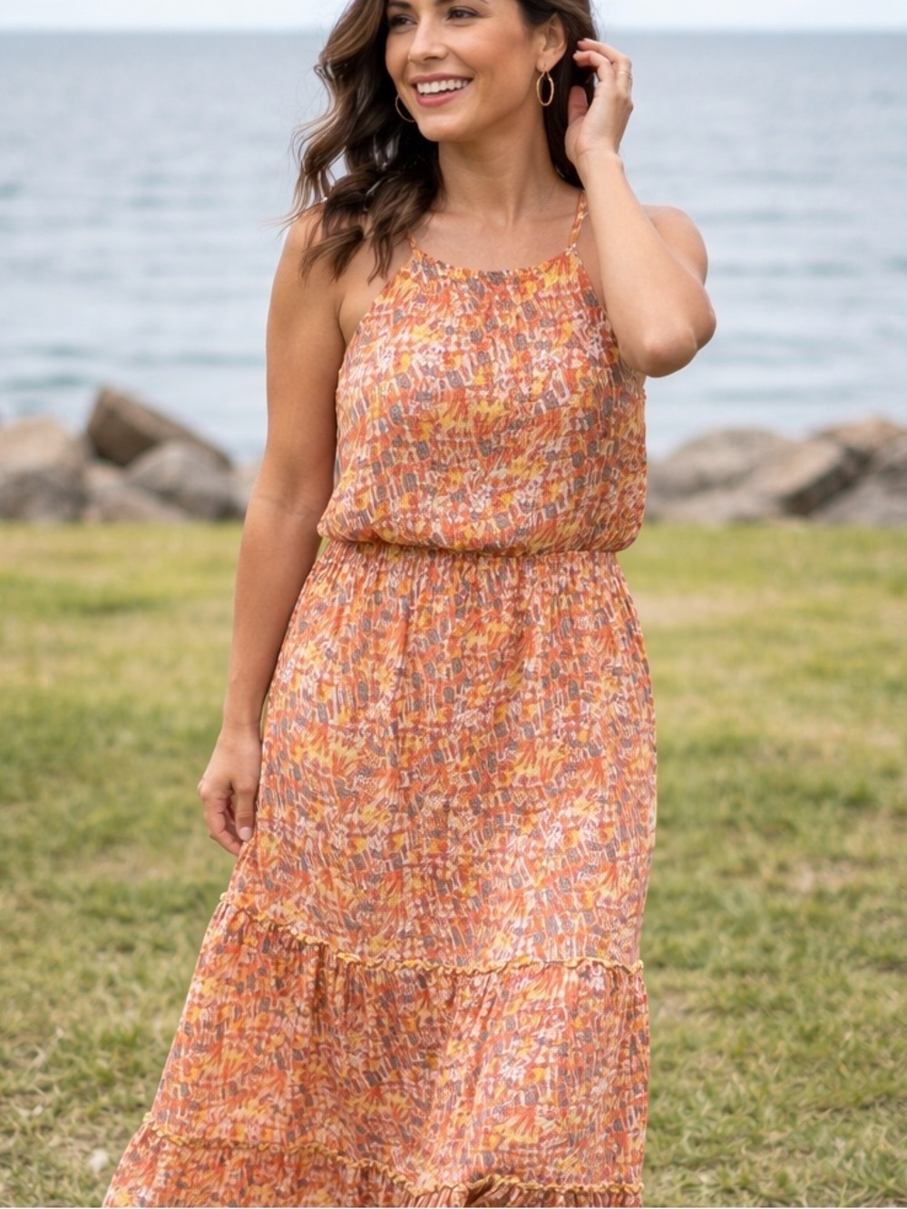 Gorgeous Max & Ash Maxi Boho Festival Dress Size Medium